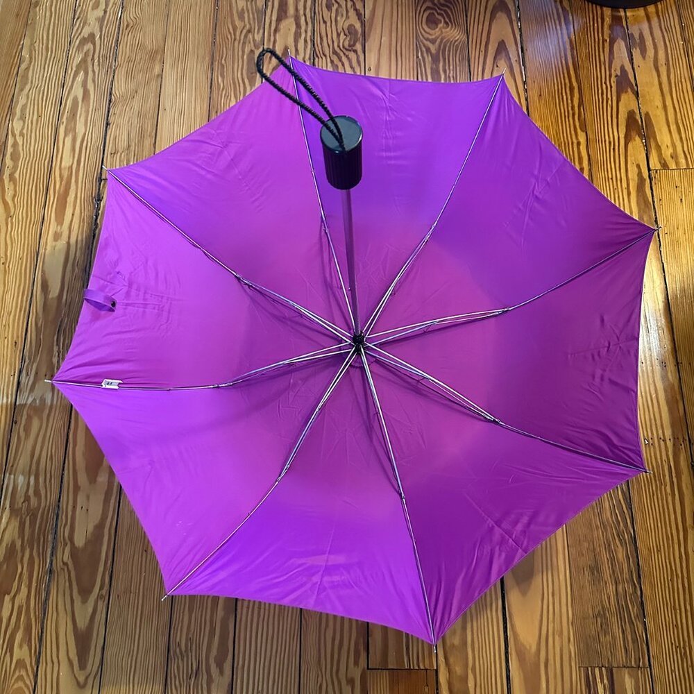 Totes Fuchsia Collapsible Umbrella - Picture 4 of 4